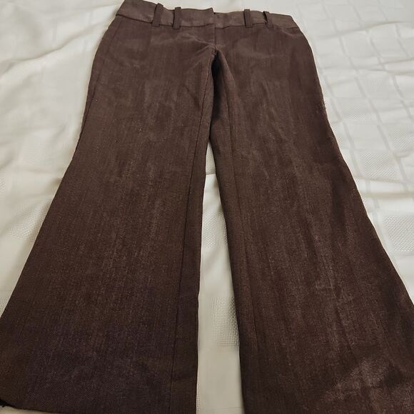 Jacob Women's Cropped Ankle Wide-Leg Pants Brown 0 - Picture 12 of 16